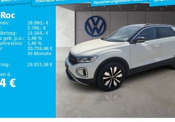 VW T-Roc 22.570 km 28.980 &euro; Hanau 63452