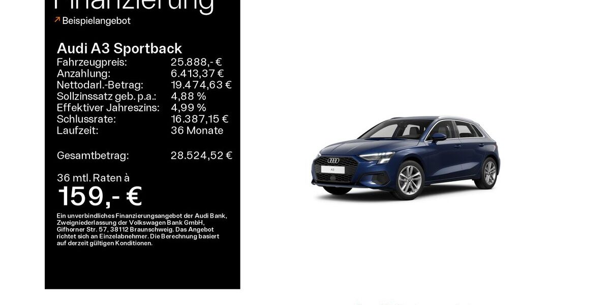 Audi A3 29.350 km 25.488 &euro; Mühlheim 63165