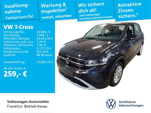 VW T-Cross 14.412 km 19.980 &euro; Hanau 63452