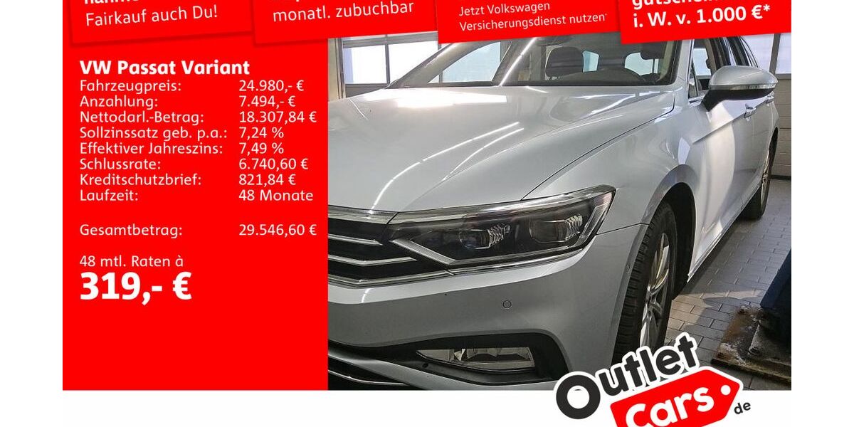 VW Passat Variant 105.141 km 24.980 &euro; Frankfurt 60326