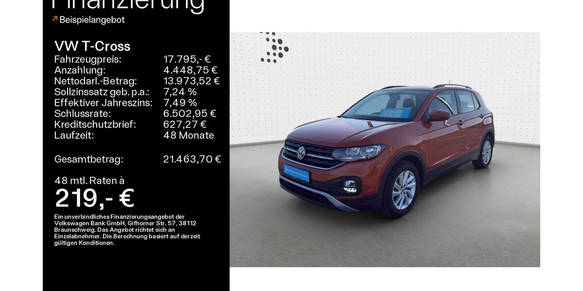 VW T-Cross 25.000 km 17.795 &euro; Büdingen-Düdelsheim 63654