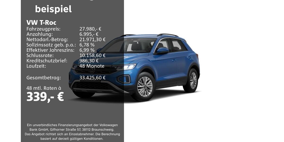 VW T-Roc 6.174 km 27.980 &euro; Groß-Umstadt 64823