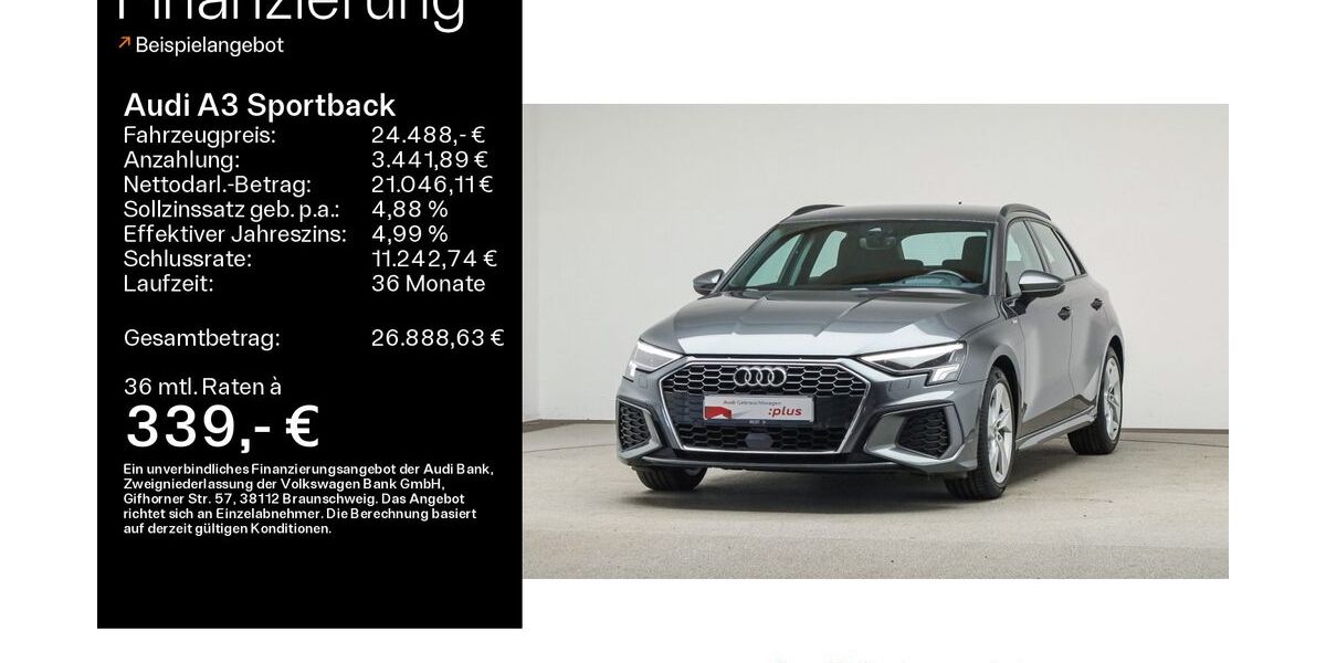 Audi A3 53.400 km 24.488 &euro; Mühlheim 63165