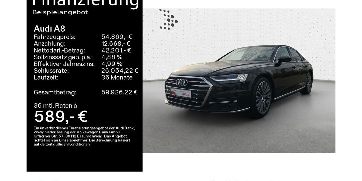 Audi A8 70.500 km 53.999 &euro; Hanau 63452