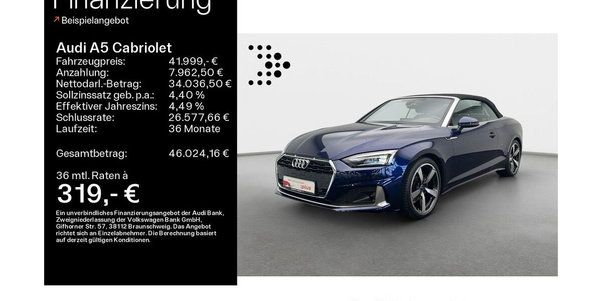 Audi A5 8.400 km 41.999 &euro; Linsengericht 63589