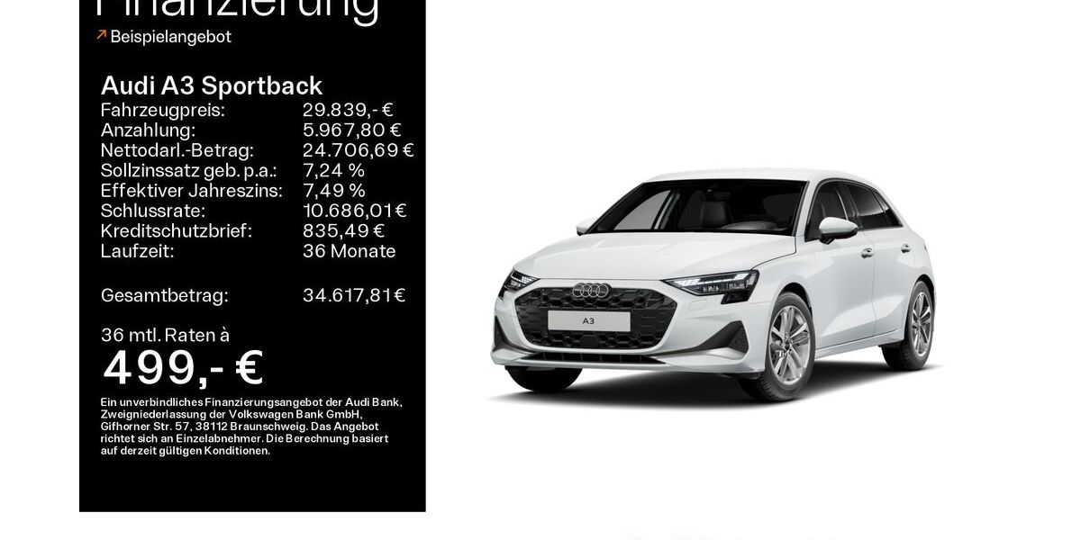 Audi A3 15.500 km 29.449 &euro; Mühlheim 63165