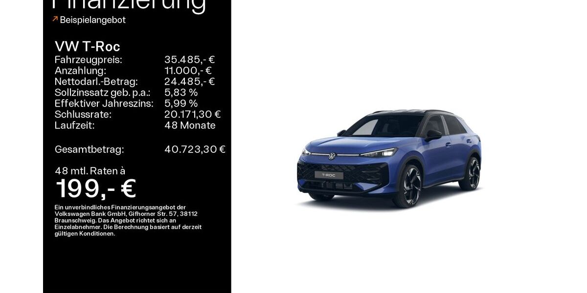 VW T-Roc 7.900 km 35.285 &euro; Büdingen-Düdelsheim 63654