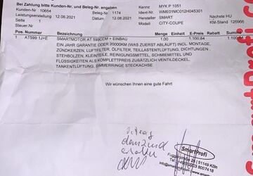 Smart ForTwo 167.572 km 850 &euro; Büdingen 63654