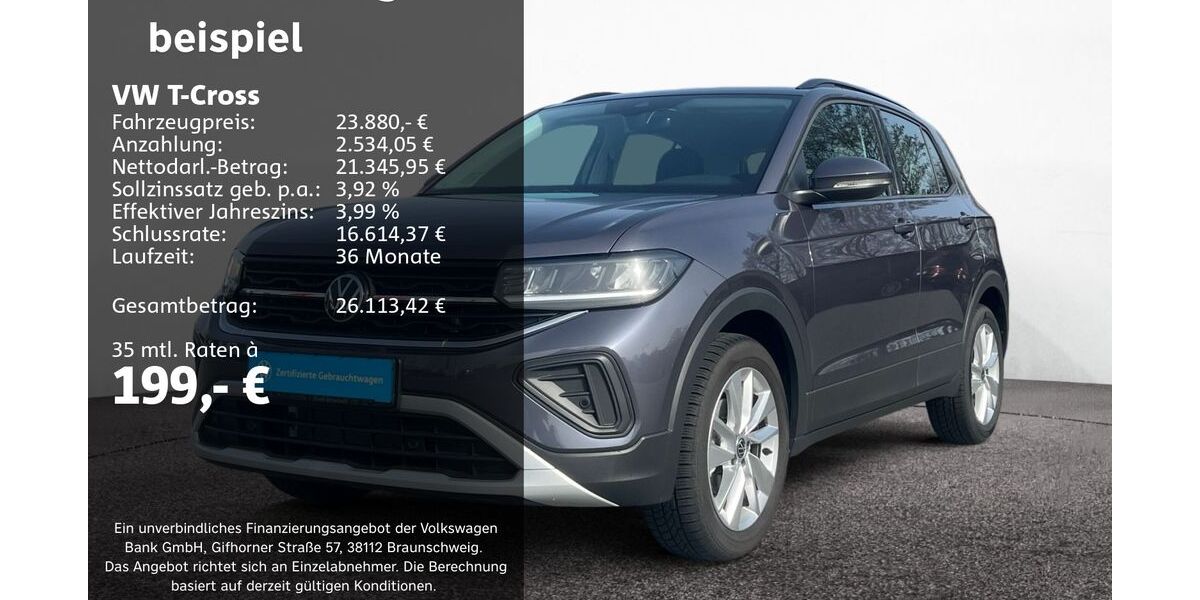 VW T-Cross 3.247 km 23.570 &euro; Groß-Umstadt 64823